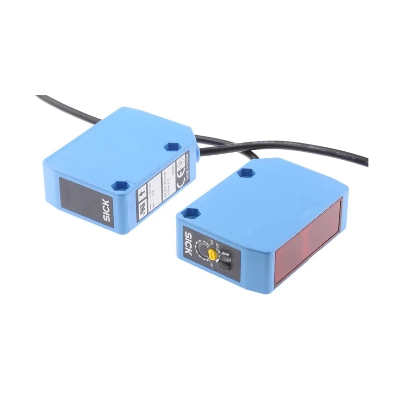 SICK Through Beam Photoelectric Sensor, Block Style, 50 m Detection Range, PNP Output, IP67, WSE250-2P1131
