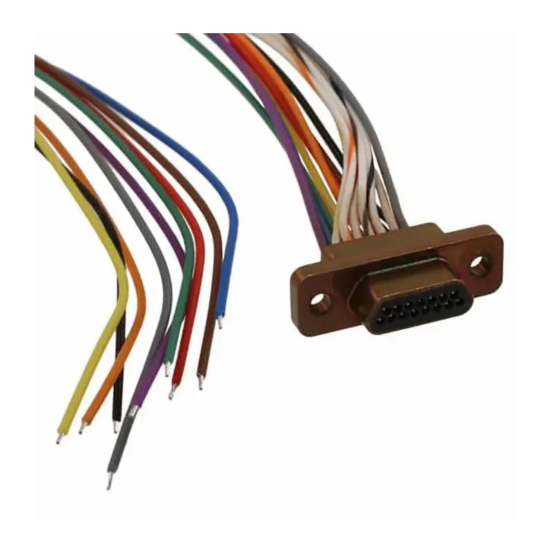 ITT Cannon 15 Way Straight 1.27 mm Pitch Micro-D Cable D-Sub Connector MDM-15PH003B-A174