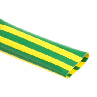 TE Connectivity Heat Shrink Tubing, Yellow Green 12 mm Sleeve Diameter x 1.5 m Length 2:1 Ratio DCPT Series DCPT-12/6-45-1.5M