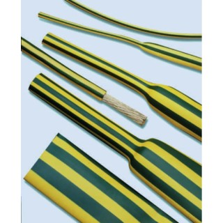 TE Connectivity Heat Shrink Tubing Yellow Green 3 mm Sleeve Diameter x 1.5 m Length 2:1 Ratio DCPT-3/1.5-45-1.5M
