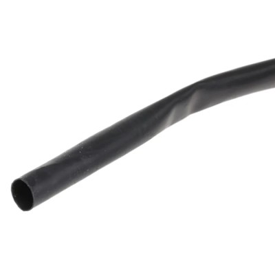 TE Connectivity Black Heat Shrink Tubing 4.8 mm Sleeve Diameter x 9 m Length, Polyolefin Material, 2:1 Shrink LSTT-R-4.8-0