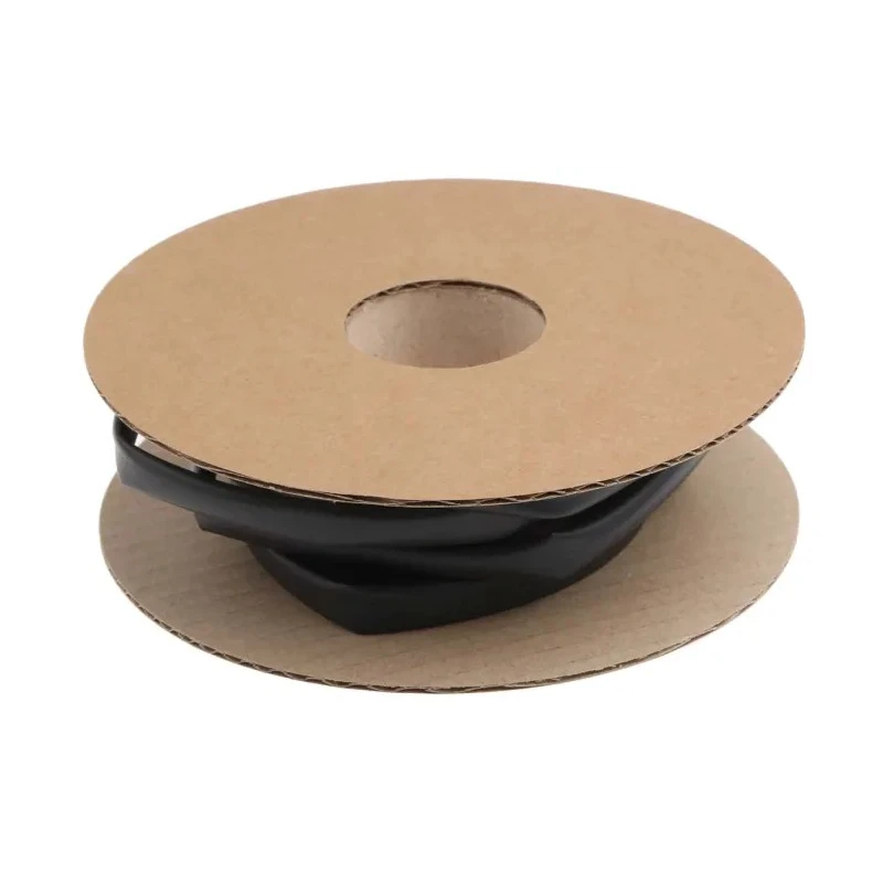 TE Connectivity Heat Shrink Tubing Black 6.4 mm Sleeve Diameter x 8 m Length 2:1 Shrink Ratio LSTT-R-6.4-0