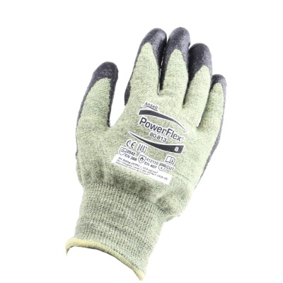 Ansell ActivArmr Green Kevlar Work Gloves with Neoprene Coating Size 8 80813080
