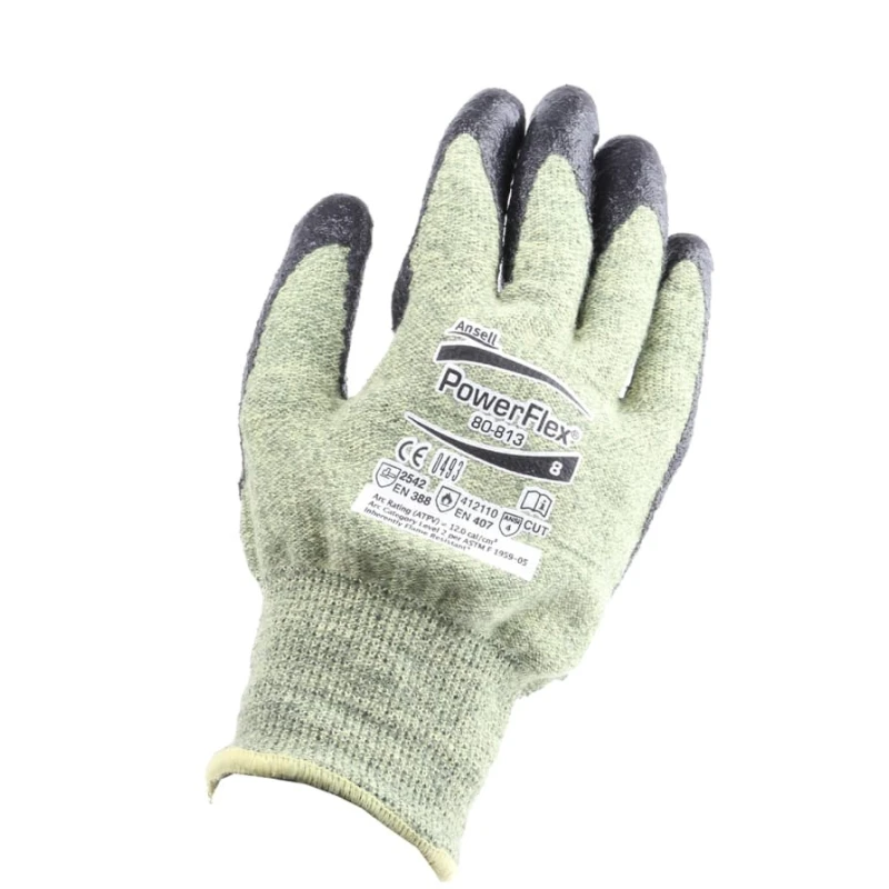 Ansell ActivArmr Green Kevlar Work Gloves with Neoprene Coating Size 8 80813080