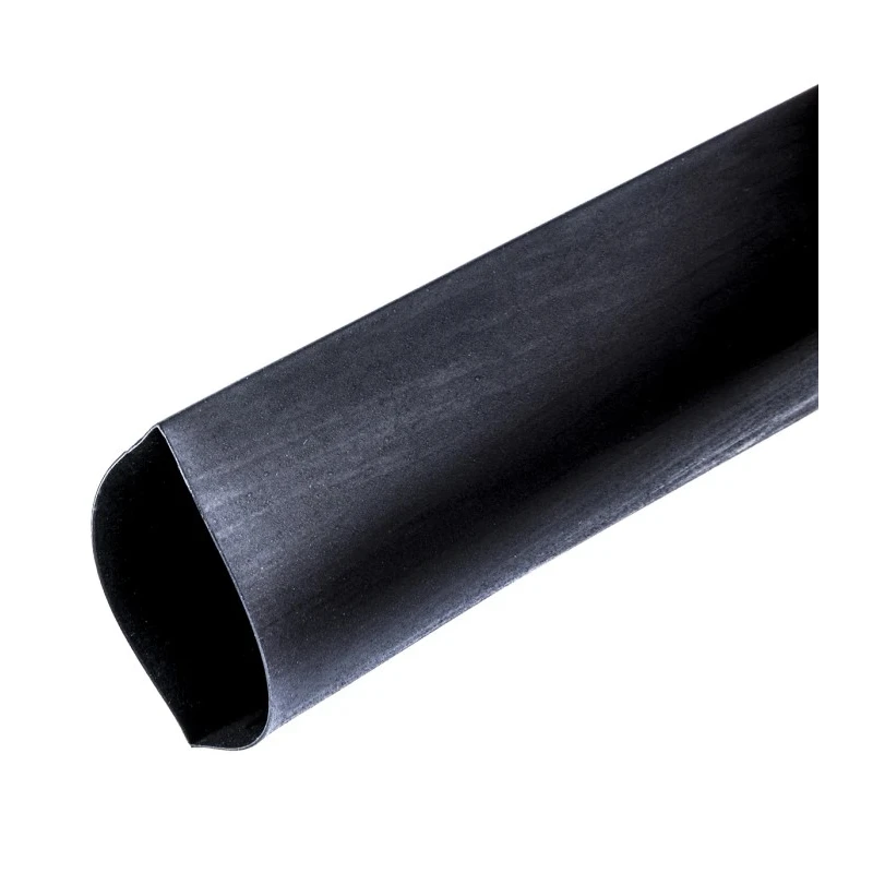 TE Connectivity Heat Shrink Tubing Black Polyolefin 25.4 mm Sleeve Diameter 1.2 m Length 2:1 Ratio RNF-100-1-0-STK