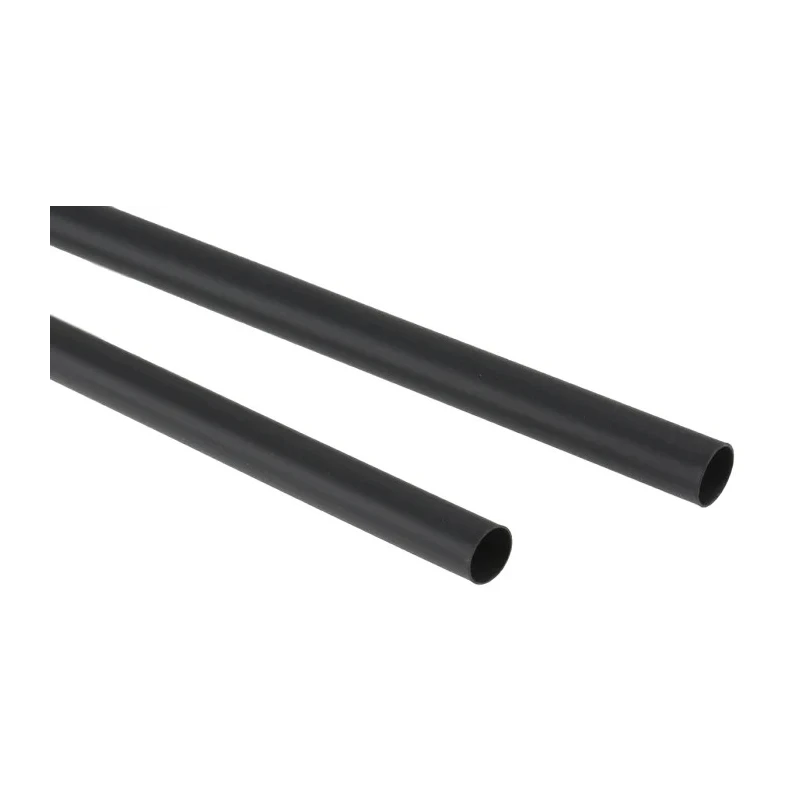 TE Connectivity Heat Shrink Tubing Black 6.4 mm Sleeve Diameter x 1.2 m Length 2:1 Ratio RNF-100-1/4-0-STK