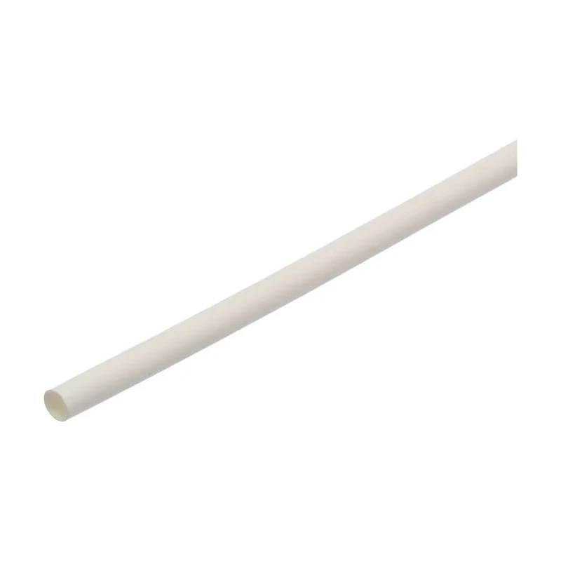 TE Connectivity Heat Shrink Tubing White Polyolefin 4.8 mm Sleeve Diameter 1.2 m Length 2:1 Shrink Ratio RNF-100-3/16-9-STK