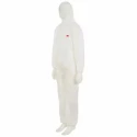 3M Disposable White Protective Coverall 4510 Series with Hood, Chest Size 100 to 108 cm, Length 1.81m 7000089663