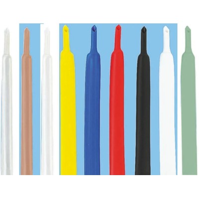 TE Connectivity Heat Shrink Tubing White 9.5 mm Sleeve Diameter x 1.2 m Length 2:1 Shrink Ratio RNF-100-3/8-9-STK
