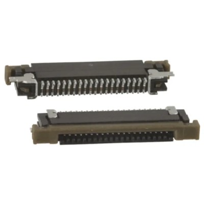 Amphenol Communications Solutions 0.5 mm Pitch 20 Way Right Angle Male FPC Connector, Solder SFV20R-1STE9HLF