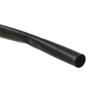 TE Connectivity Heat Shrink Tubing Black 6.4 mm Sleeve Diameter x 8 m Length 2:1 Shrink Ratio Polyolefin Flame CGPT-R-6.4-0