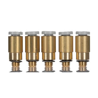 SMC Pneumatic Fitting 4mm Push-in Male M5 x 0.8 Thread JIS B0203 B0205 Electroless Nickel Plated Brass KQ2S04-M5A