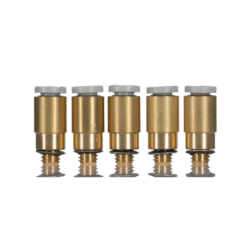 SMC Pneumatic Fitting 4mm Push-in Male M5 x 0.8 Thread JIS B0203 B0205 Electroless Nickel Plated Brass KQ2S04-M5A