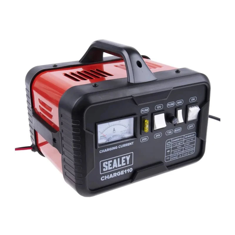RS PRO Automotive Battery Charger 12V, 24V Lead Acid 14A with UK Plug 771-6276