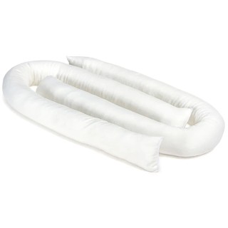 RS PRO Spill Absorbent Sock for Oil Use 80L Capacity, 1.2m Length, White, Pack of 20 771-6415