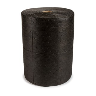 RS PRO Spill Absorbent Roll for Maintenance Use 85 L Capacity Black Grey 38 cm x 46 m 771-6434