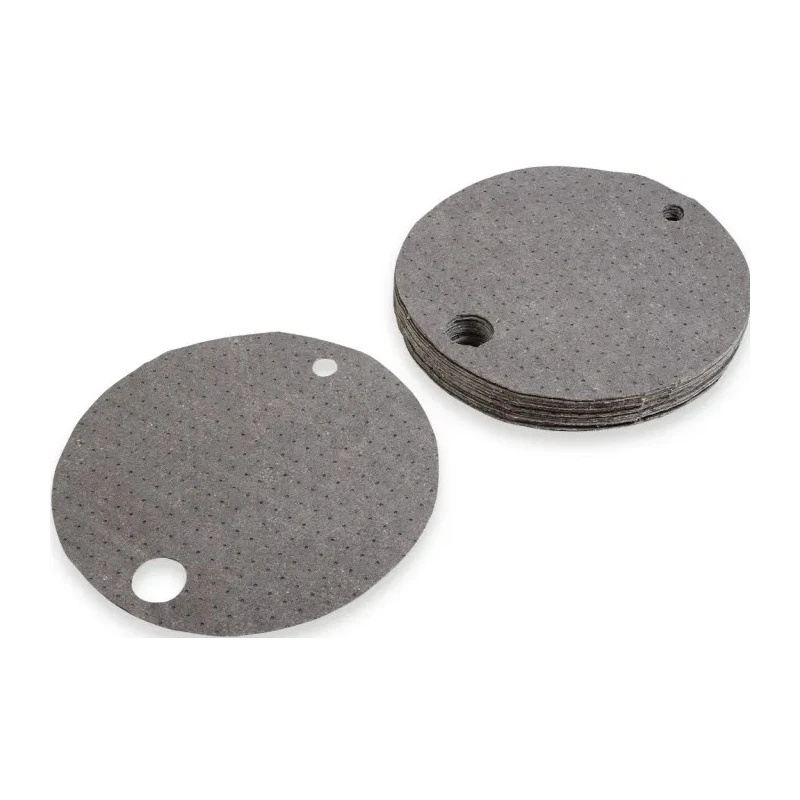 RS PRO Medium Weight Maintenance Drum Topper Spill Absorbent 5L Capacity Grey, Pack of 5 771-6440