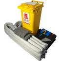 RS PRO 120 Litre Maintenance Spill Kit Mobile Wheelie Bin for Rapid Response Spillage Cleanup 771-6500