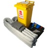 RS PRO 120 Litre Maintenance Spill Kit Mobile Wheelie Bin for Rapid Response Spillage Cleanup 771-6500