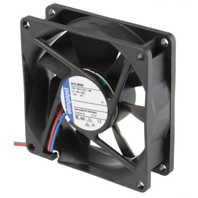 ebm-papst 8400 N Series Axial Fan 12V dc 1.4W 58 m³/h IP54 IP68 80 x 25 x 80 mm 8412NGME