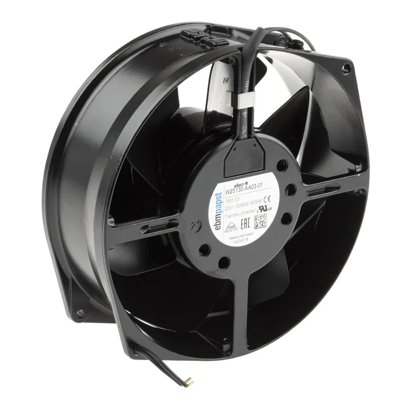 ebm-papst W2S130 Series Tube Axial Fan, 230V AC, 39 W, 2800 RPM, 340 m³/h, IP20, 150 x 55 mm Circular Frame 