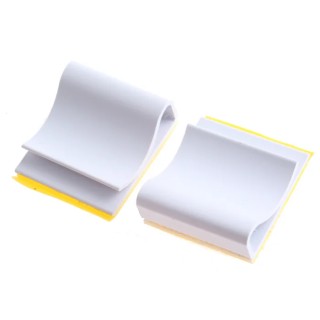 Essentra White Self-Adhesive Noryl Cable Clip 27mm Length 25.4mm Width 6.4mm Depth CFCC-08-RT