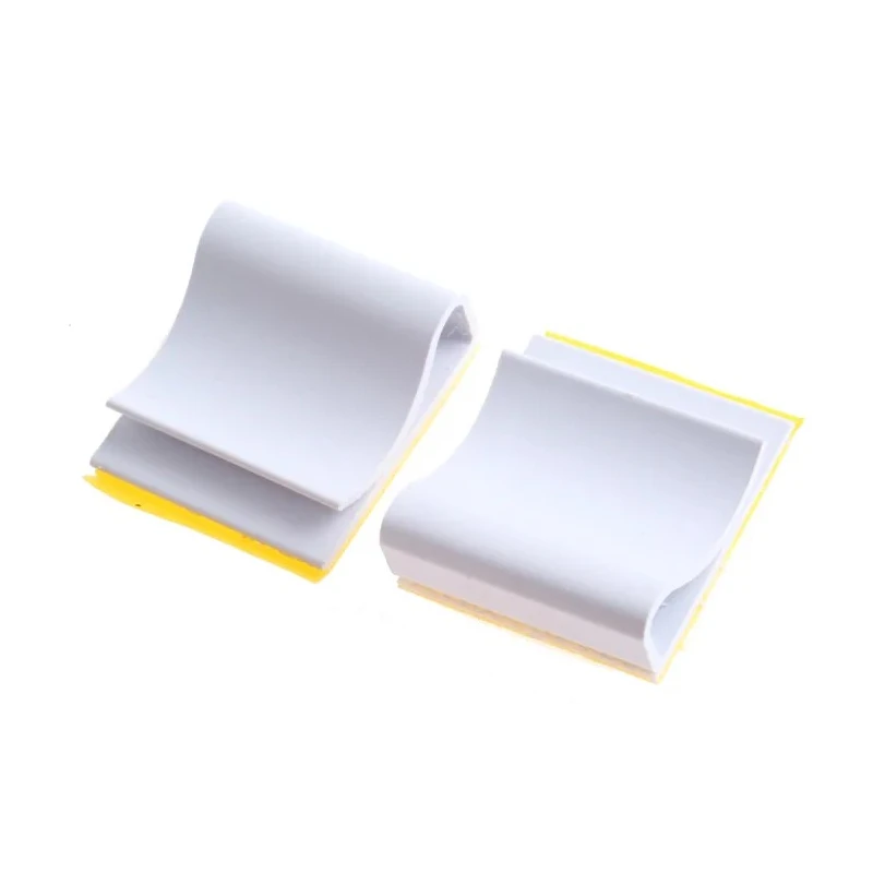 Essentra White Self-Adhesive Noryl Cable Clip 27mm Length 25.4mm Width 6.4mm Depth CFCC-08-RT
