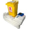 RS PRO Oil Spill Kit 120 L Absorbent Capacity, Mobile Two-Wheeled Bin, For Oil and Oil-Based Liquids 771-6503