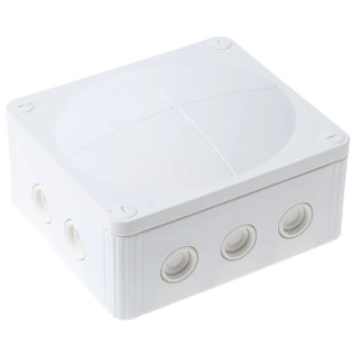 WISKA COMBI Series White Polypropylene Junction Box IP67 IP66 4 Terminals 160mm x 140mm x 81mm 1210/5/W