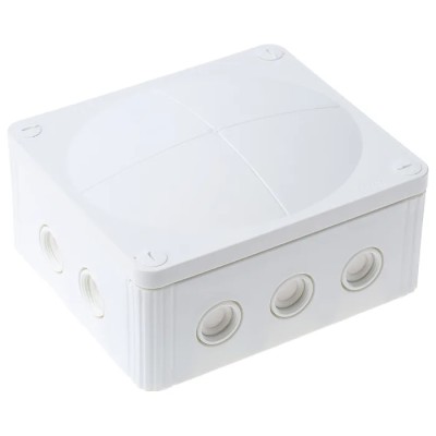 WISKA COMBI Series White Polypropylene Junction Box IP67 IP66 4 Terminals 160mm x 140mm x 81mm 1210/5/W
