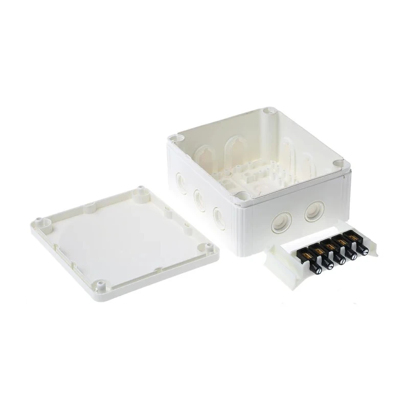 WISKA COMBI Series White Polypropylene Junction Box IP67 IP66 4 Terminals 160mm x 140mm x 81mm 1210/5/W