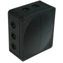 WISKA COMBI Series Black Polypropylene Junction Box, IP66, IP67, 4 Terminals, 160 mm x 140 mm x 81 mm 1210/5/B