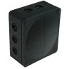 WISKA COMBI Series Black Polypropylene Junction Box, IP66, IP67, 4 Terminals, 160 mm x 140 mm x 81 mm 1210/5/B