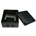 WISKA COMBI Series Black Polypropylene Junction Box, IP66, IP67, 4 Terminals, 160 mm x 140 mm x 81 mm 1210/5/B