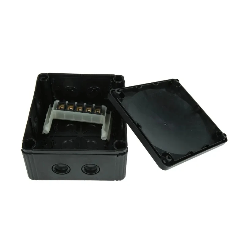 WISKA COMBI Series Black Polypropylene Junction Box, IP66, IP67, 4 Terminals, 160 mm x 140 mm x 81 mm 1210/5/B