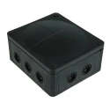 WISKA COMBI Series Black Polypropylene Junction Box, IP66, IP67, 4 Terminals, 160 mm x 140 mm x 81 mm 1210/5/B