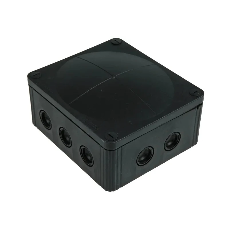 WISKA COMBI Series Black Polypropylene Junction Box, IP66, IP67, 4 Terminals, 160 mm x 140 mm x 81 mm 1210/5/B