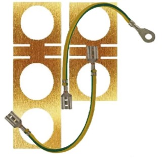WISKA Earthing Kit Junction Box EC1210, Flame Retardant, Halogen-Free, Impact Resistant, IP66/67, Germany EC1210