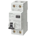 Siemens Residual Current Circuit Breaker with Overload Protection 25A 1-Pole 30mA Trip Sensitivity DIN Rail 5SU1356-7KK25