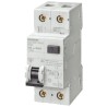 Siemens Residual Current Circuit Breaker with Overload Protection 25A 1-Pole 30mA Trip Sensitivity DIN Rail 5SU1356-7KK25