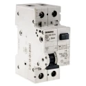 Siemens Residual Current Circuit Breaker with Overload Protection 10A Current Rating 1-Pole 30 mA Trip 5SU1356-7KK10