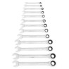 GearWrench 13-Piece Combination Ratchet Spanner Set 1/4 to 1 in Alloy Steel 9312