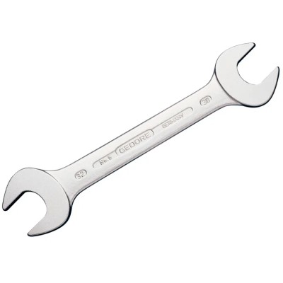 Gedore Open End Spanner Metric Double Ended Vanadium Steel Chrome Finish 122mm Overall 6 6x7