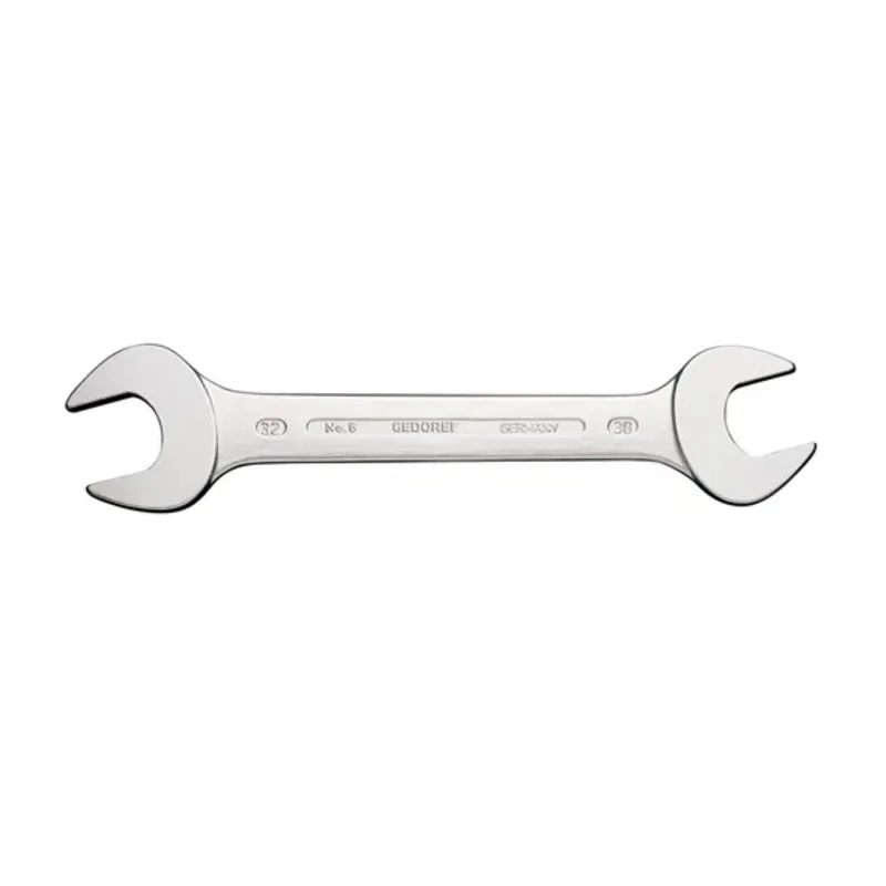 Gedore Open End Spanner Double Ended Metric 14 to 17 mm Vanadium Steel Chrome Finish 205mm Overall Length 6 14x17