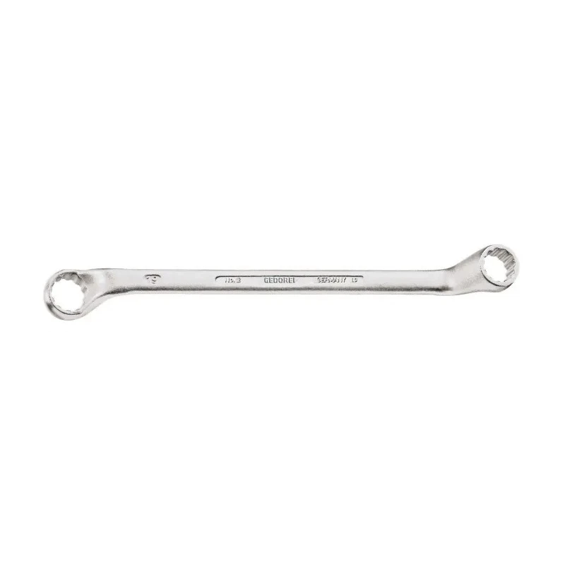 Gedore Offset Ring Spanner 18 x 19 mm, Chrome Finish, Vanadium Steel, 265mm Length 2 18x19