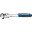 Gedore 1/4 in Ratchet with Ratchet Handle Chrome Vanadium Steel, Chrome Plated, 127mm Overall 2093 U-20