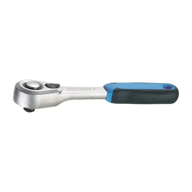Gedore 1/4 in Ratchet with Ratchet Handle Chrome Vanadium Steel, Chrome Plated, 127mm Overall 2093 U-20
