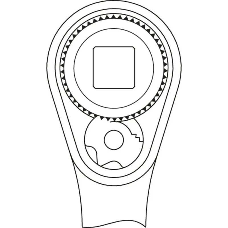 Gedore 1/4 in Ratchet with Ratchet Handle Chrome Vanadium Steel, Chrome Plated, 127mm Overall 2093 U-20