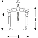 Facom Mechanical Extraction Tool Bearing Puller Capacity 25 to 260 mm U.20B
