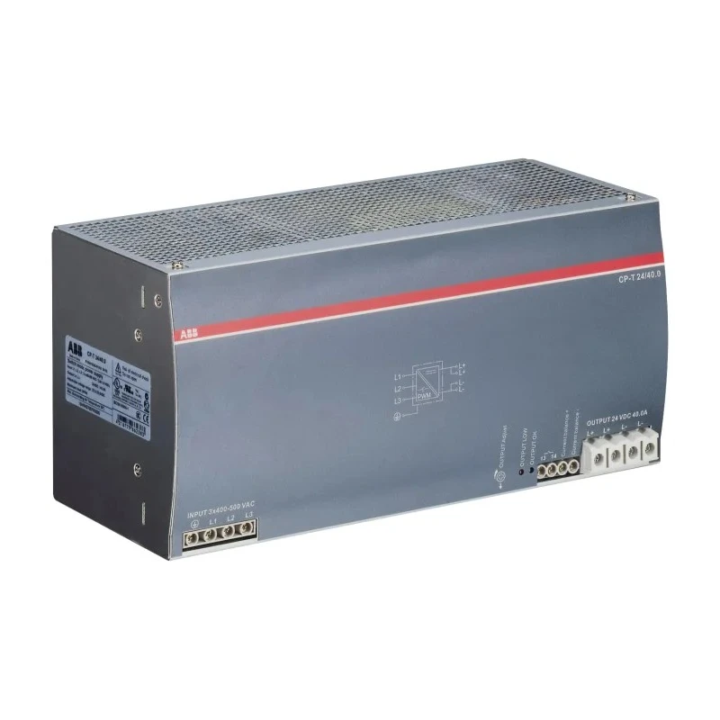 ABB CPT Switched Mode DIN Rail Power Supply 3-Phase AC/DC Input 400V-500V AC 24V DC, 40 A 1SVR427057R0000 CP-T 24/40.0